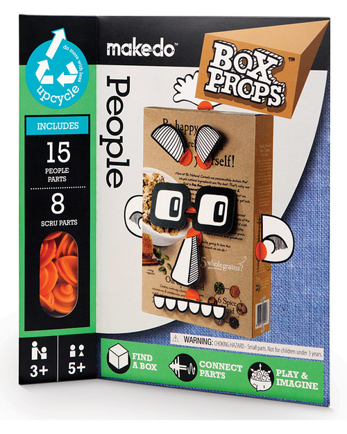 MakeDo Set Facce Buffe - People Faces (Strumenti riutilizzabili ad alto potenziale creativo!) Kit Fai Da Te