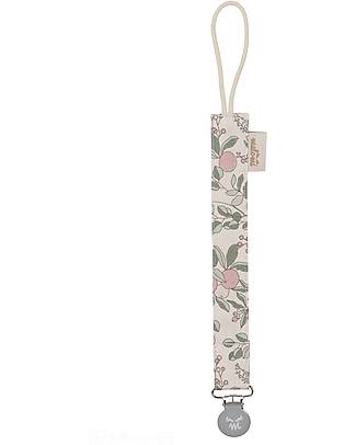 Malomi Kids Clip Portaciuccio - Apricot Natural - 100% Cotone - 30cm Ciucci