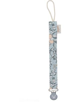 Malomi Kids Clip Portaciuccio - Apricot Petrol - 100% Cotone - 30cm Ciucci