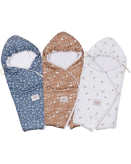 Malomi Kids Copertina Seggiolino Auto - Goose - 100% Cotone Bio GOTS Sacchi Passeggino