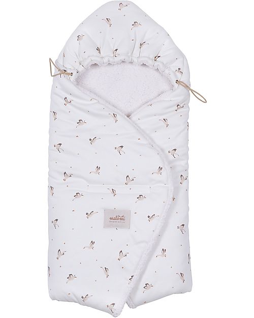 Malomi Kids Copertina Seggiolino Auto - Goose - 100% Cotone Bio GOTS Sacchi Passeggino