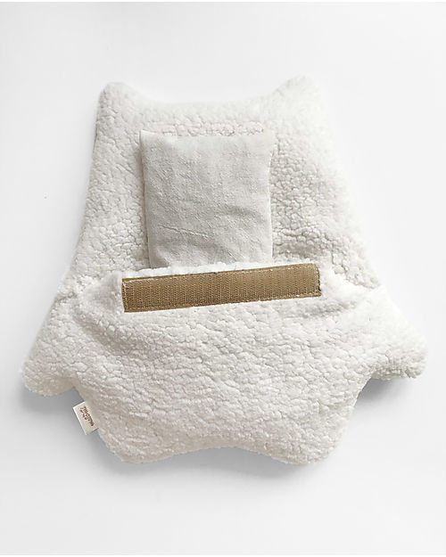 Malomi Kids Peluche Termico Gattino - Hug Me - Ecru - con Noccioli di Ciliegia Doudou