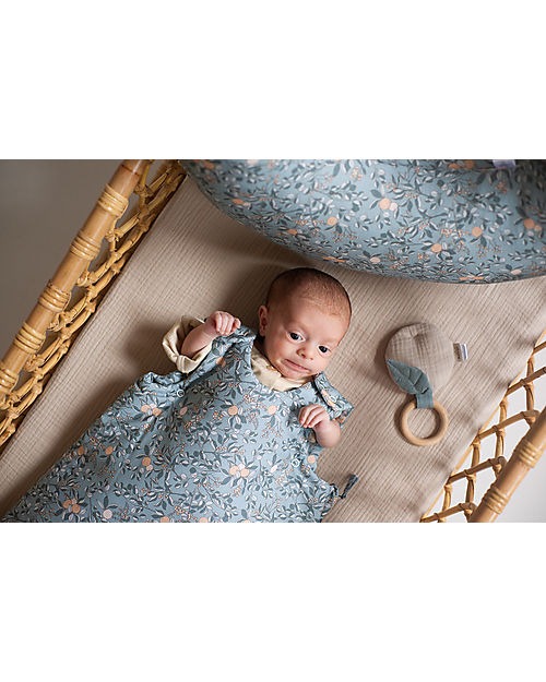 Malomi Kids Sacco Nanna 0-1 Anni - Apricot Petrol - TOG 2.5 - 100% Cotone Oeko-Tex - 85x50cm Sacchi Nanna