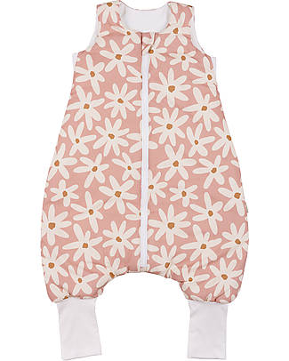 Malomi Kids Sacco Nanna con Piedini 4-6 Anni - Blush Daises - TOG 2.5 - 100% Cotone Oeko-Tex - 110x56cm Sacchi Nanna