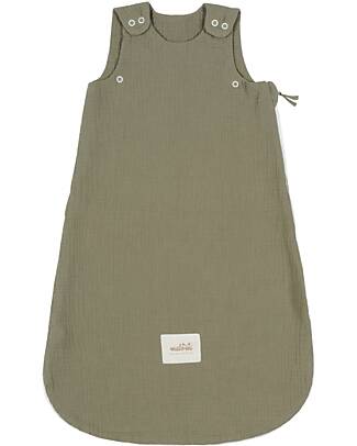 Malomi Kids Sacco Nanna Estivo 0-1 anni - Verde - TOG 0.5 - 100% Mussola di Cotone Sacchi Nanna