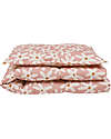 Malomi Kids Set Letto Cuscino e Trapunta L - Blush Daises - 100% Cotone - 135x110cm Set Copripiumino