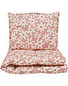 Malomi Kids Set Letto Cuscino e Trapunta L - Blush Daises - 100% Cotone - 135x110cm Set Copripiumino