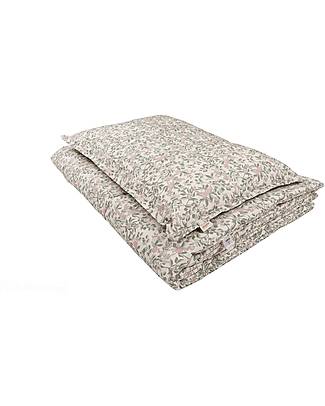 Malomi Kids Set Letto Cuscino e Trapunta XXL - Apricot Natural - 100% Cotone - 140x200cm Set Copripiumino