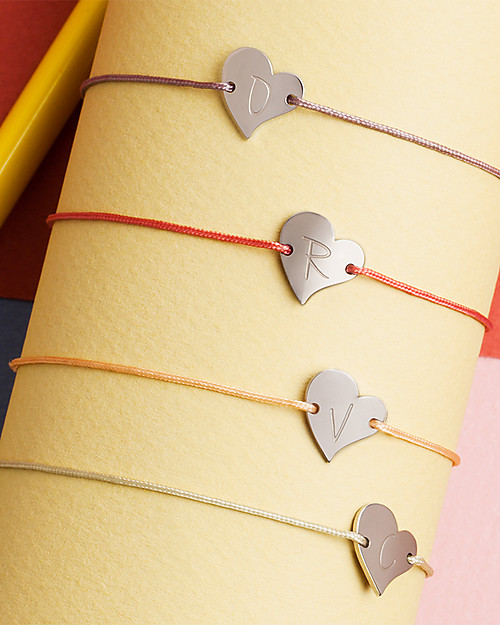 Mamijux Bracciale ABC con Iniziale del Nome del Bebè - Favoloso regalo per future mamme! Bracciali