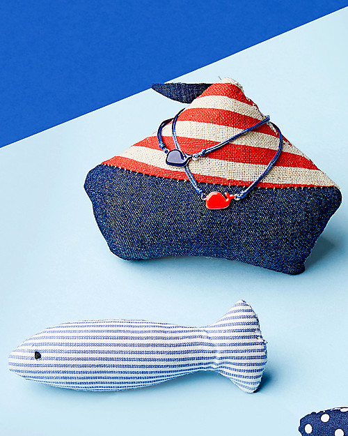 Mamijux Bracciale Bambini - Balena Rossa Smaltata Bracciali