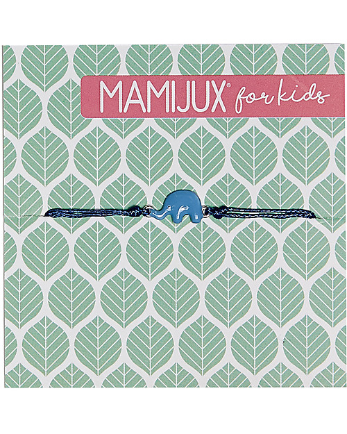 Mamijux Bracciale Bambini - Elefante Blu Smaltato Bracciali