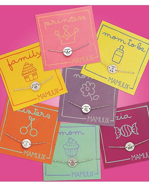 Mamijux Bracciale in Acciaio M'AMI TAG, "Mom" - per tutte le Mamme! Bracciali