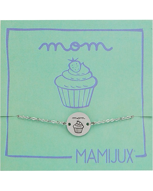 Mamijux Bracciale in Acciaio M'AMI TAG, "Mom" - per tutte le Mamme! Bracciali