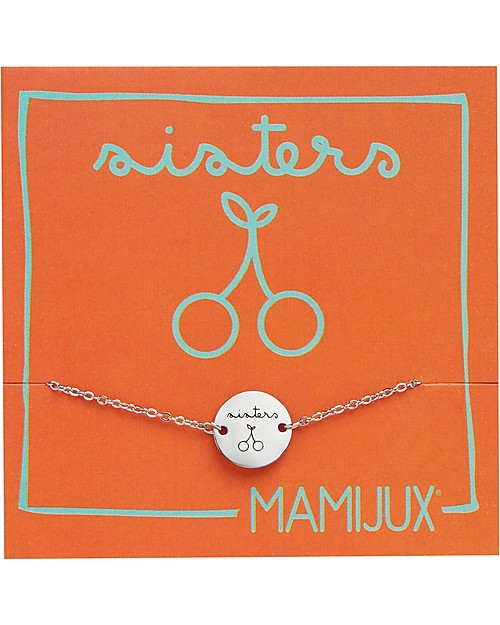 Mamijux Bracciale in Acciaio M'AMI TAG, "Sisters" - per le Migliori Sorelle! Bracciali