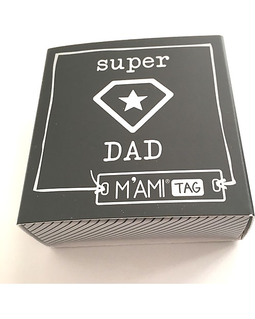 Mamijux Bracciale M’AMI Tag, Super DAD - Il regalo più dolce per il papà! Bracciali