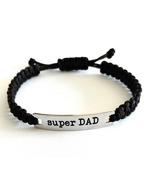 Mamijux Bracciale M’AMI Tag, Super DAD - Il regalo più dolce per il papà! Bracciali