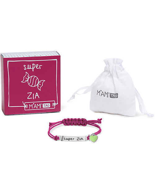 Mamijux Bracciale M’AMI Tag, Super Zia - Il regalo più dolce per le zie! Bracciali