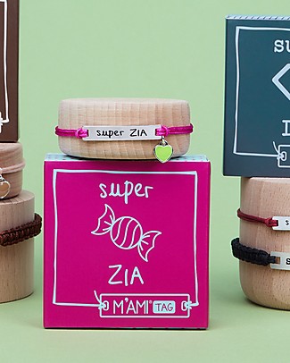 Mamijux Bracciale M’AMI Tag, Super Zia - Il regalo più dolce per le zie! Bracciali