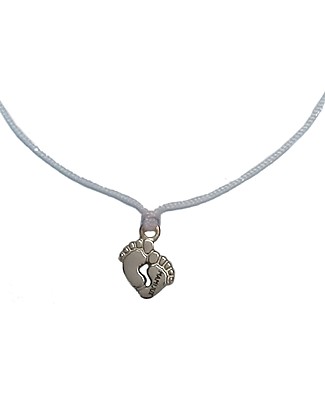 Mamijux Bracciale Piedini Celeste, Esprimi un Desiderio - Per Future Mamme e Neo Mamme Bracciali