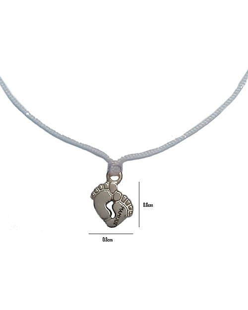 Mamijux Bracciale Piedini Celeste, Esprimi un Desiderio - Per Future Mamme e Neo Mamme Bracciali