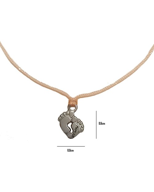 Mamijux Bracciale Piedini Natural, Esprimi un Desiderio - Per Future Mamme Bracciali