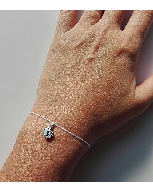 Mamijux Bracciale Piedini Rosa, Esprimi un Desiderio - Per Future Mamme e Neo Mamme Bracciali