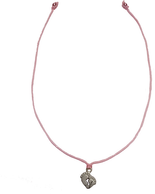 Mamijux Bracciale Piedini Rosa, Esprimi un Desiderio - Per Future Mamme e Neo Mamme Bracciali
