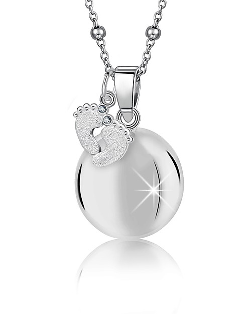 Mamijux Chiama Angeli Bola Messicana con Ciondolo Piedini - Nichel Free Chiama Angeli