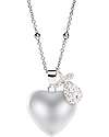 Mamijux Collana Chiama Angeli Cuore con Ciondolo Ciuccio con Cristalli Chiama Angeli