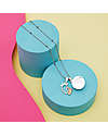 Mamijux Collana Chiama Angeli Piede Doppio Argento e Oro Rosa con Cristalli Chiama Angeli