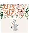 Mamijux Collana Chiama Angeli Piede Doppio Argento e Oro Rosa con Cristalli Chiama Angeli