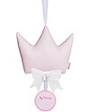 Mamijux Fiocco Nascita Corona Portafortuna con Chiama Angeli, Rosa Decorazioni da Parete