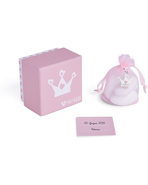 Mamijux Kit Bomboniera con Ciondolo, Rosa - Perfetto per il battesimo Bracciali