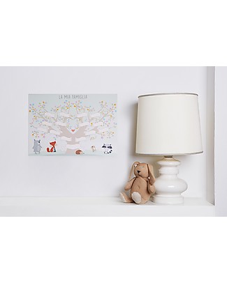 Mamijux Poster Albero Genealogico della Famiglia, 30x42 cm Posters