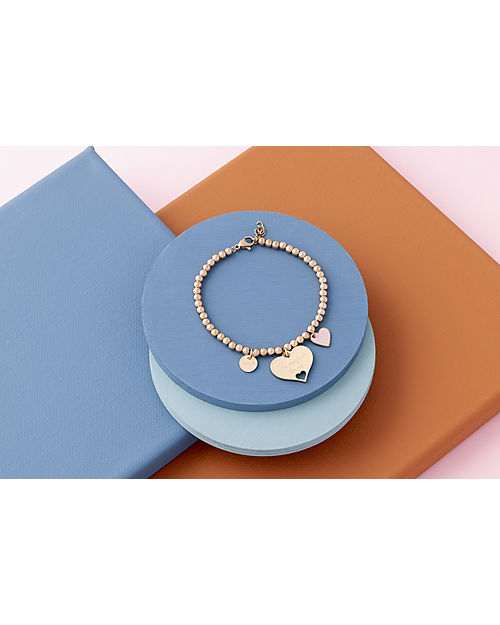 Mamijux TVB Nonna - Bracciale Bead Oro Rosa  - "Ti Voglio Bene" Bracciali