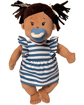 Manhattan toy Bambola Baby Stella Beige con Abiti e Ciuccio Magnetico - 38 cm Bambole