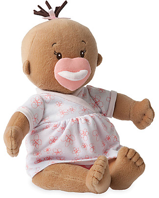 Manhattan toy Bambola Baby Stella Beige con Abiti e Ciuccio Magnetico - 38 cm Bambole