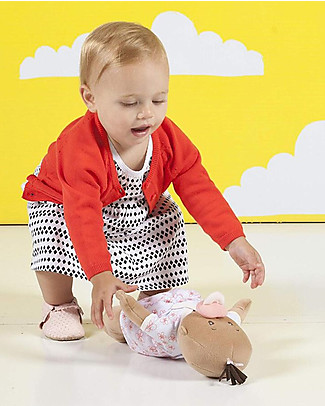 Manhattan toy Bambola Baby Stella Beige con Abiti e Ciuccio Magnetico - 38 cm Bambole