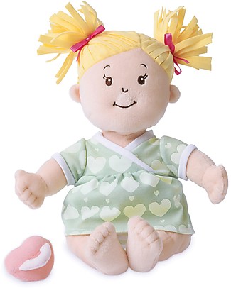 Manhattan toy Bambola Baby Stella Bionda, con Abiti e Ciuccio Magnetico - 38 cm Bambole