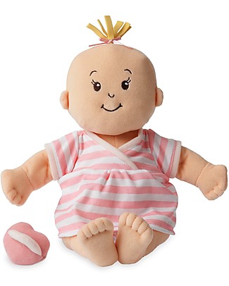 Manhattan toy Bambola Baby Stella Pesca con Abiti e Ciuccio Magnetico - 38 cm Bambole