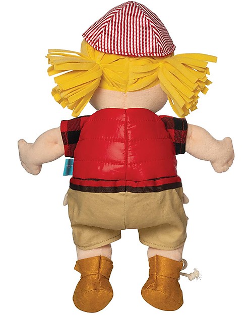 Manhattan toy Bambola Baby Stella Pesca - Imparare a Vestirsi - 35 cm Bambole