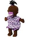 Manhattan toy Bambola Wee Baby Stella Marrone con Ciuccio Magnetico ed Abito - 30 cm Small Bambole