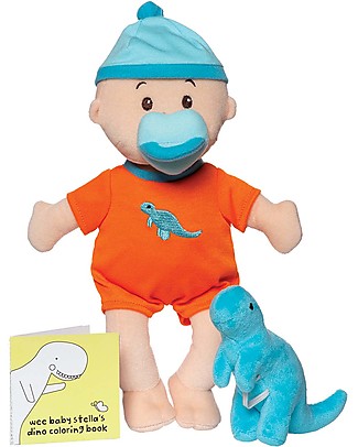 Manhattan toy Bambola Wee Baby Stella - Set Dinosauro - 30 cm Small Bambole