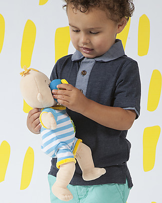 Manhattan toy Bambolotto Baby Fella con Abiti e Ciuccio Magnetico - 38 cm Bambole