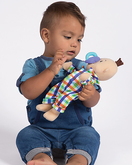 Manhattan toy Bambolotto Wee Baby Fella con Ciuccio Magnetico e Pigiama - 30 cm Small Bambole
