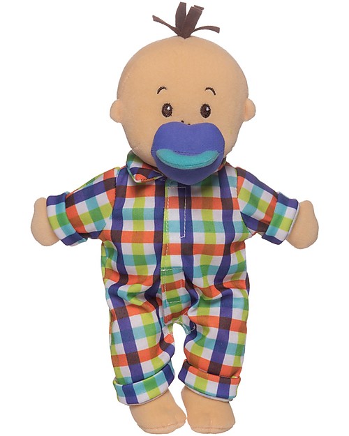 Manhattan toy Bambolotto Wee Baby Fella con Ciuccio Magnetico e Pigiama - 30 cm Small Bambole