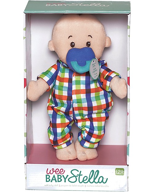 Manhattan toy Bambolotto Wee Baby Fella con Ciuccio Magnetico e Pigiama - 30 cm Small Bambole
