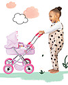 Manhattan toy Carrozzina per Bambola Baby Stella, Rosa - 56 x 54 x 37 cm Carrozzine per Bambole