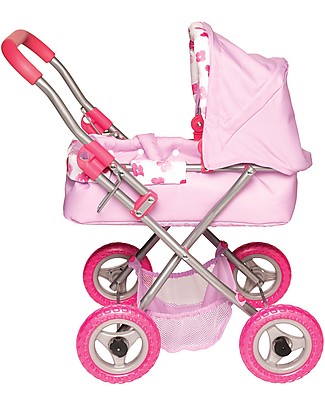 Manhattan toy Carrozzina per Bambola Baby Stella, Rosa - 56 x 54 x 37 cm Carrozzine