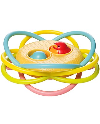 Manhattan toy Massaggiagengive, Tana degli Uccellini - Cinguettano muovendosi Sù e Giù!! Giochi Per Neonati